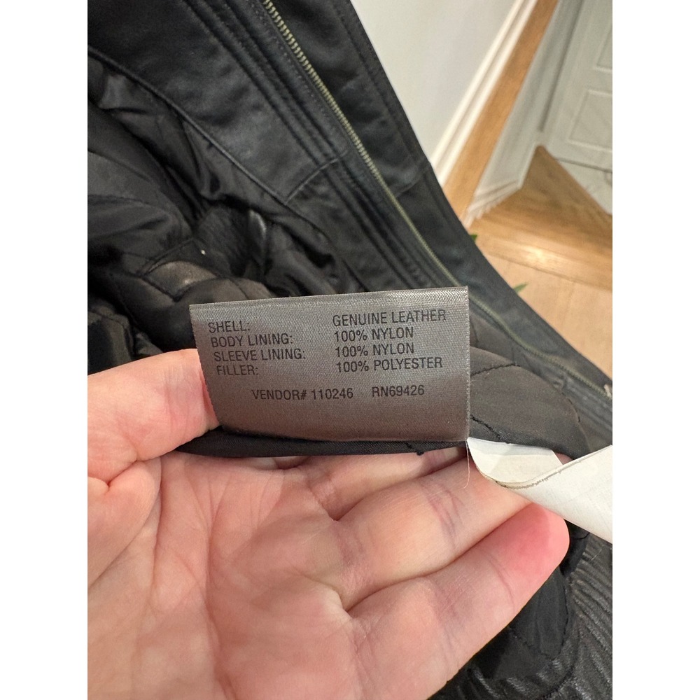 Wilsons Leather M. Julian Black Leather Bomber Jacket - Picture 5 of 10